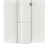 HEWI Charnière à ressort à visser B9505.75, droite, acier/plastique blanc