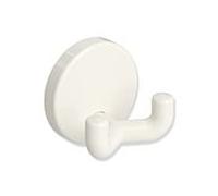 HEWI Crochet double Serie 801 8019002099 blanc pur, sans matériel de montage