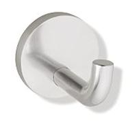 HEWI crochet Serie 805 80590030 en acier inoxydable satiné, avec rosette d = 70 mm