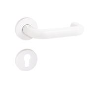 Hewi Garniture à béquilles pour rosaces 111.23R / 305.23R / 306.23 PZ Carré 8mm TS38,1-48mm blanc pur - 111R01.230 99