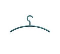 Hewi hanger 570.1B55 crochet fixe, mat, bleu aqua