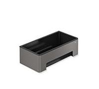Hewi panier de douche 900.03.00160ER 220x67x115mm, Halter poudrage, gris foncé, insert noir, mat profond