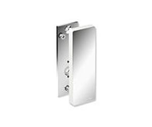 Hewi Plaque de montage système 900 900.50.0034098 pour bras porteurs mobiles, acier inoxydable chromé, polyamide brillant blanc de sécurité, avec couvercle
