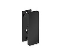 Hewi Plaque de montage système 900 900.50.00360CV pour bras porteurs mobiles, acier inoxydable thermolaqué noir mat profond, polyamide blanc mat, avec couvercle
