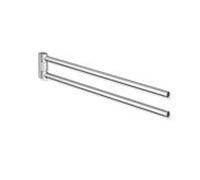 HEWI porte-serviettes System 162 16209100XA 445 x 70 x mm, en 2 parties, Acier inoxydable mat