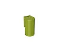 Hewi poubelle 477 4770510074 vert pomme, avec couvercle à charnière, étiquette adhésive