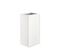 Hewi Poubelle à papier système 900 900.05.00160DX acier inoxydable peint par poudrage blanc deep matt, 25 l, sans couvercle