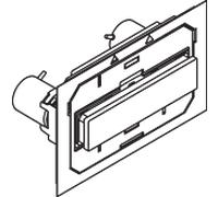 Hewi S 50 plaque de commande 66246 pour modules WC , blanc , manuel