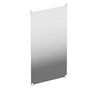 Hewi S 801 miroir mural 801.01B30098 600x1200x6mm, avec supports, mat, blanc signal
