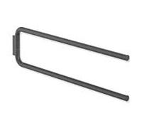 Hewi Série 480 porte-serviettes 480.09.00160DC 2 bras, pivotante , revêtement par poudre, noir mat