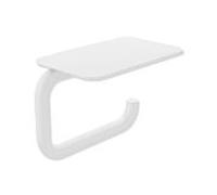 Hewi Série 480 WC - Porte-papier 480.21.00260DX avec étagère, revêtement par poudre blanc mat profond