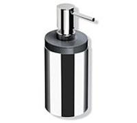 Hewi System 162 Seifenspender 162.06.1104090 200ml, Halter chromé, noir de jais