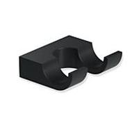 Hewi System 800 crochet porte-serviettes double 800.90.06260DC 50x53mm, noir mat profond