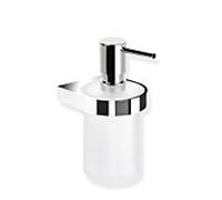 Hewi System 800 distributeur de savon verre cristal dépoli, avec Halter