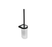 Hewi System 800 set de brosses de toilettes 800.20.10265DC 105x420x120mm, verre cristal satiné, noir mat profond