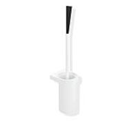 HEWI System 800 K garniture de toilette 800202009099 Behälter plastique, poignée noire, blanc pur