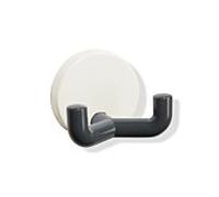 Hewi System 800 K double crochet 800.90.0409992 capuchon rosace blanc pur, gris anthracite, 43,5 mm