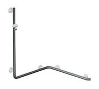 Hewi System 800 K douche 950.35.2309992 1110mm, support de douche, supports et rosaces blanc pur, gris anthracite