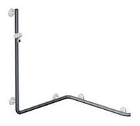 Hewi System 800 K main courante de douche 950.35.2309136 1110mm, support de douche, supports et rosaces blanc signal, corail