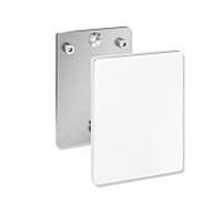Hewi System 800 K plaque murale 950.50.1009099 avec couvercle, pour des bras de support mobiles, blanc pur