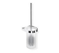 Hewi System 800 WC garniture de toilette 8002010045 chrome, verre de cristal de satin