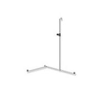 barre de douche Hewi System 900 900.35.363XA92 acier inoxydable satiné, polyamide gris anthracite brillant, 1250mm