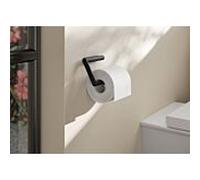 HEWI System 900 Porte-papier toilette 900.21.00060 DC en Inox, revêtement par poudre, noir mat profond