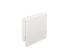Hewi System 900 Porte-papier toilette 900.21.00560 DX Acier inoxydable thermolaqué blanc mat profond, avec couvercle