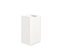 Hewi System 900 poubelle hygiénique 900.05.00560DX acier inoxydable peint par poudrage blanc deep matt