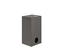 Hewi System 900 poubelle hygiénique 900.05.00660SC acier inoxydable peint par poudrage gris foncé perle mica profond mat, avec distributeur de sacs hygiéniques