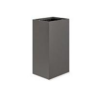 Hewi System 900 poubelle papier 900.05.00360SC acier inoxydable peint par poudrage gris foncé perle mica profond mat, 60 l, sans couvercle