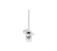 Hewi System 900 Q garniture de toilette 900Q20.00060DX revêtement en poudre blanc mat profond, support métallique, 105x436x118mm