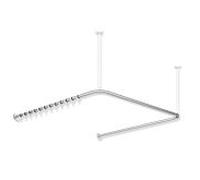 Hewi System 900 rideaux match0 900.34.300XA 987 x 975 x 987 mm, 28 anneaux à rideaux, sol Inox mat