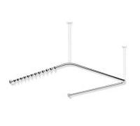 Hewi système 900 900.34.30240 1487 x 1475 x 1487 mm, 46 anneaux de rideau, acier inoxydable chromé
