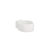 Hewi System 900 support de sèche-cheveux 900.00.00060AS Halter acier inoxydable peint par Halter blanc deep matt, insert blanc matt