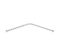 Hewi System 900 tringle à rideaux 900.34.104XA 1487 x 1487 mm, 28 anneaux de rideau, acier inoxydable satiné