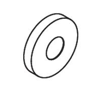 Hewi système 900 bouchon rosette 67970DX acier inoxydable thermolaqué blanc mat, d= 67mm