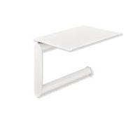 Hewi Système 900 WC - Porte-papier 900.21.00460 DX acier inoxydable thermolaqué blanc mat profond, avec étagère