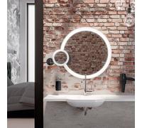Hewi Universal Miroir cosmétique avec éclairage, grossissement x 5, 950.01.26001,