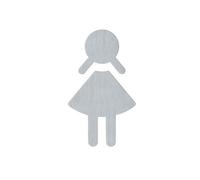 Hewi Universal Plaque de porte de toilettes, WC femmes, 710XA.150.2,