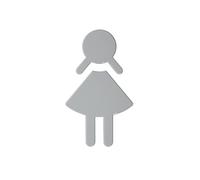 Hewi Universal Plaque de porte de toilettes, WC femmes, 801.91.020 95,