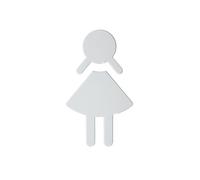 Hewi Universal Plaque de porte de toilettes, WC femmes, 801.91.020 97,