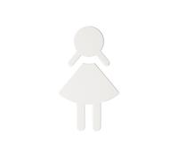 Hewi Universal Plaque de porte de toilettes, WC femmes, 801.91.020 98,