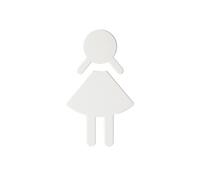 Hewi Universal Plaque de porte de toilettes, WC femmes, 801.91.020 99,