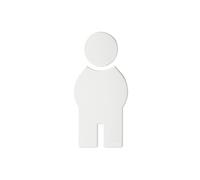 Hewi Universal Plaque de porte de toilettes, WC hommes, 801.91.010 98,