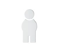 Hewi Universal Plaque de porte de toilettes, WC hommes, 801.91.010 99,