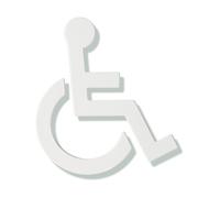 Hewi Universal Plaque de porte de toilettes, WC PMR, 801.91.030 99,