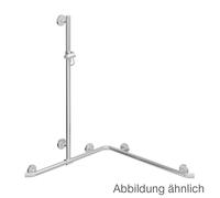 main courante de douche Hewi Warm Touch 950.35.31054 gris anthracite, 1100 x 762 x 762 mm, avec barre de douche coulissante