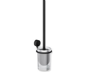HEWI WC-Bürstengarnitur System 815 schwarz matt, Toilettenbürste mit Halterung