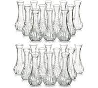 Hewory Petit Vase Deco Table - 24 Soliflore en Verre Petit Vase en Verre Transparent pour Centre De Table - Vases Decoratifs pour Decoration Mariage Anniversaire Home Salon Parti